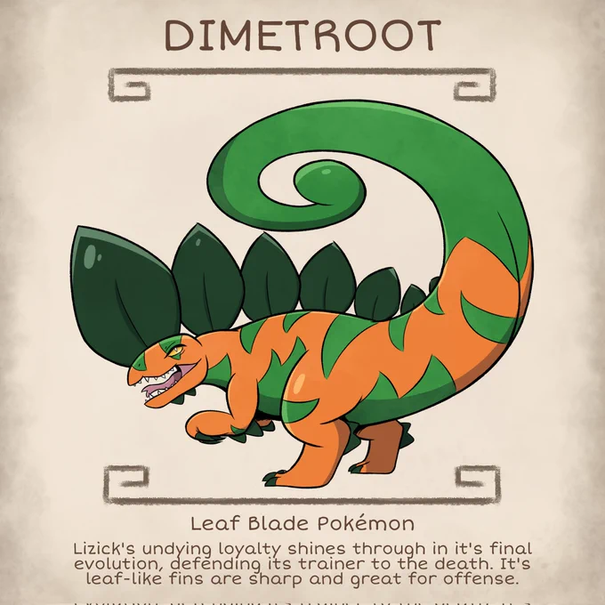Lizick's final evolution, Dimetroot!🍃 