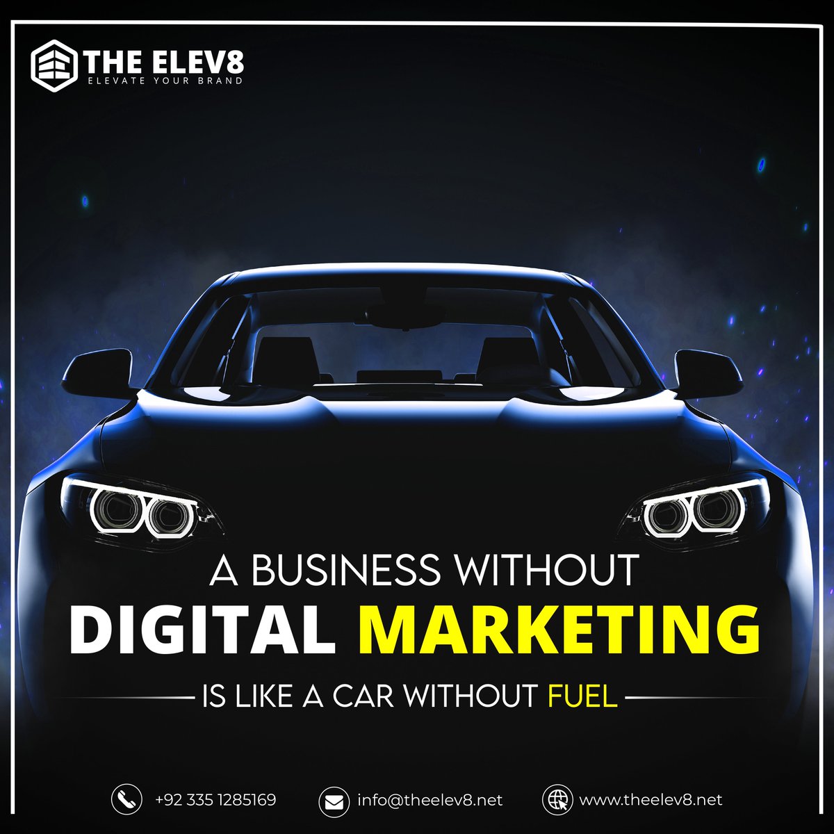 Business without Digital Marketing is like a car without fuel, you always have to push it.
For that extra push contact The Elev8, Talk to us today: bit.ly/3cymi8