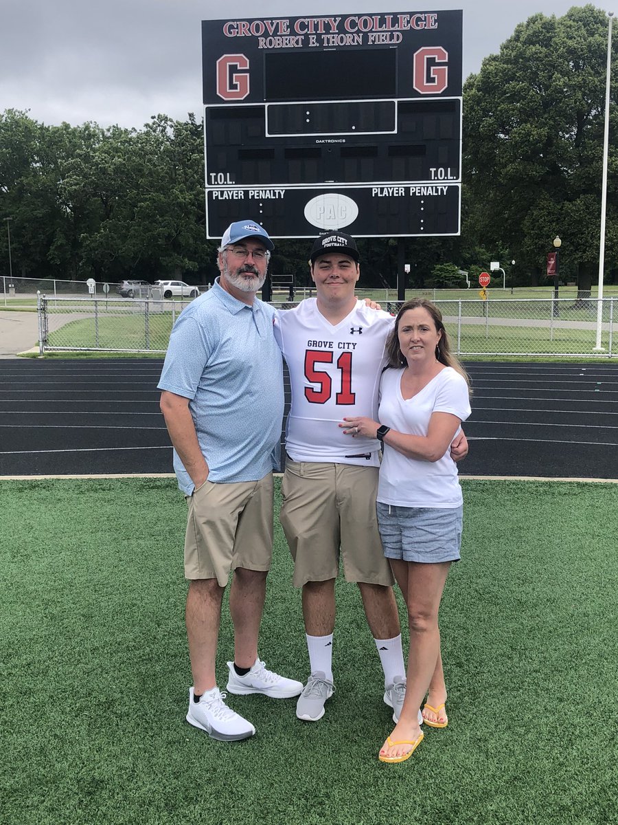 mason_moorhead's tweet photo. Excited to finally see my new home in person. Great visit to @GCC_FB. Can’t wait to get started this fall.
#BrickByBrickGCC 🧱 
@coachbaney
@CoachDiDonato https://t.co/Yw9d35GH7k