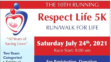 CoStateKofC's tweet photo. As seen in this month's edition of @DenverCatholic  
A race that actually saves lives.
@40daysforlife  #ProLife  #5k @KofC 

Video: https://t.co/O9gVLm0oFz
Register: https://t.co/0k38jDigyF https://t.co/8dBAvuJo9p