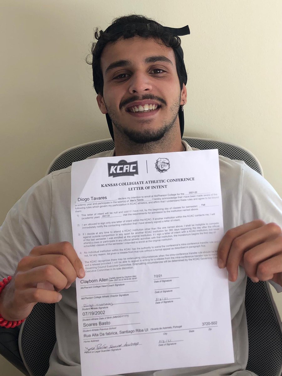 Welcome to the Bulldog Tennis Family Diogo Tavares from Portugal! #BullDogPride