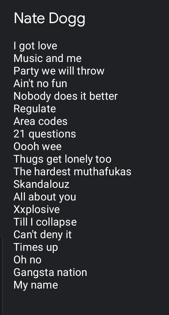 theSMLnetwork's tweet photo. @MarkAGunnels Drake not even top 50 all history, don't do that. Y'all TRIPPIN if you think drake could even see Nate Dogg, let alone any of the legends people mentioning
- @enigma_dj https://t.co/iKRQcKeO1b