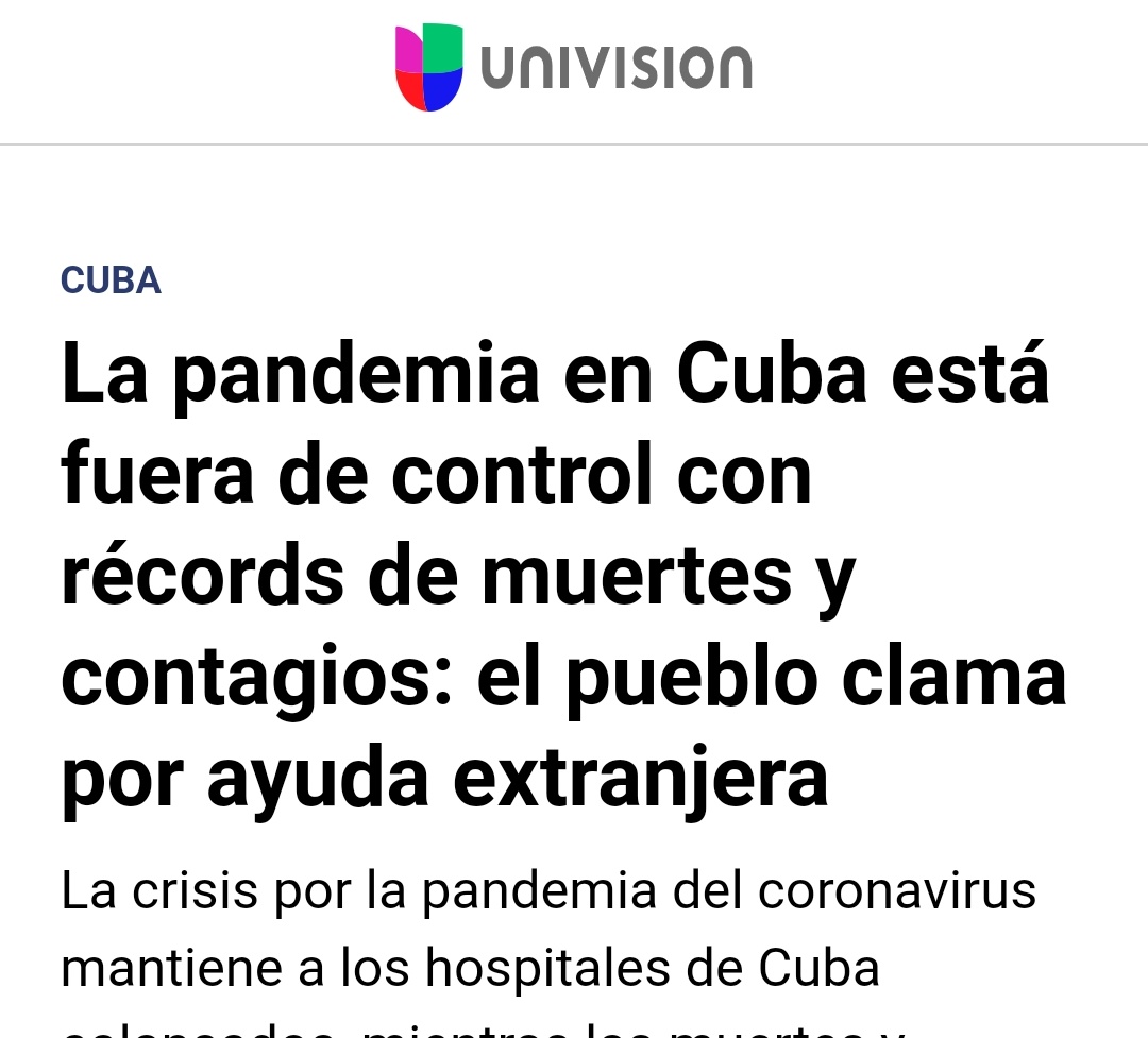 LuzMarr5's tweet photo. In Cuba there is a serious health and humanitarian crisis. Collapsed hospitals, total shortage of medicines, Cubans are without food and under brutal repression by a tyrannical regime that violates the most basic human rights. IT IS TIME TO ACT!! https://t.co/V1DcKnTo22