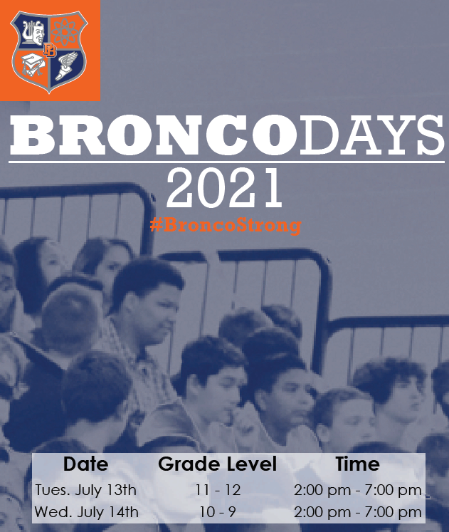 PBhighschool's tweet photo. Are you ready for the 2021-2022 school year at #PostonButte? Bronco Days is where you receive your Chromebook, pickup 20-21 yearbook (50 extra for sale $90), pay student fees, update forms and receive any support you need for a successful school year. See you soon! @Florenceusd https://t.co/TZNWP1ximH