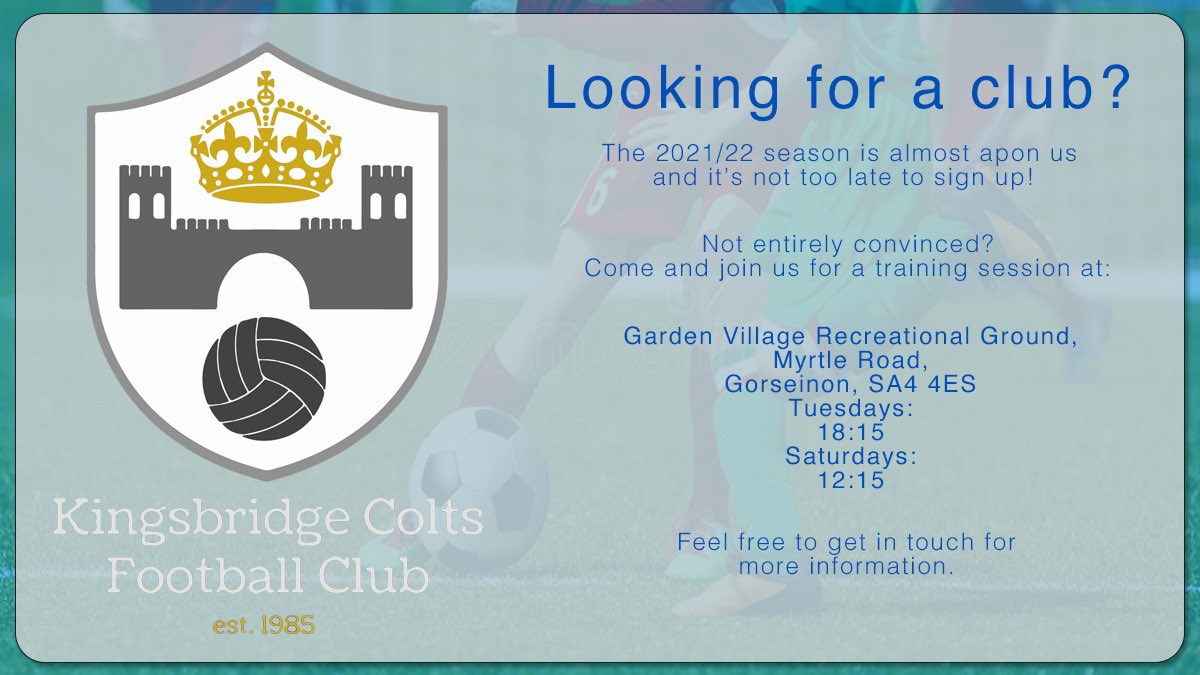 Looking for a club? Get in touch!