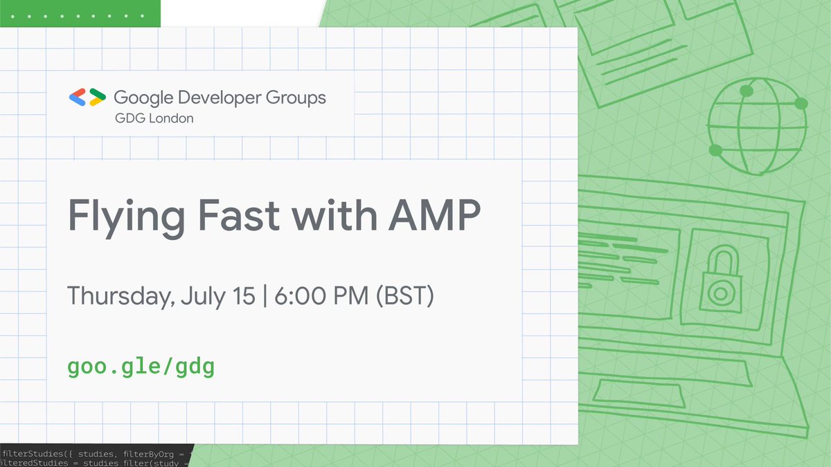 Google Developer Groups (@googledevgroups) on Twitter photo ⚡ <a href="/AMPhtml/">AMP Project</a> is all about building lightning fast, user-first experiences for the web! In this #GDG event, you’ll learn:
✅ How AMP works
✅ How to create AMP pages
✅ How to use AMP forms and validation
RSVP here → goo.gle/3qVm553 ⚡ <a href="/AMPhtml/">AMP Project</a> is all about building lightning fast, user-first experiences for the web! In this #GDG event, you’ll learn:
✅ How AMP works
✅ How to create AMP pages
✅ How to use AMP forms and validation
RSVP here → goo.gle/3qVm553