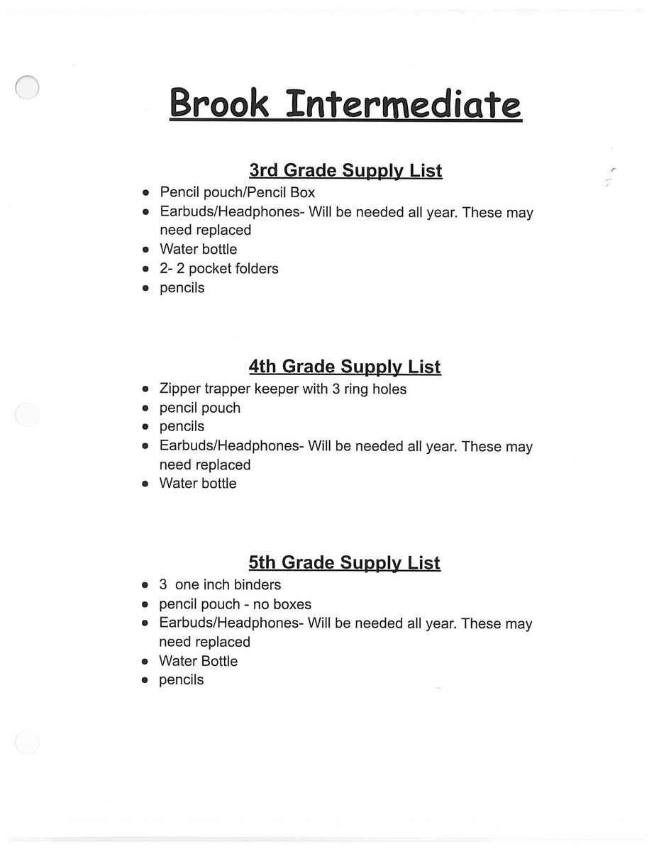 RHLSD_Colts's tweet photo. 2021-2022 Supply List (1/2) https://t.co/sNRIBEYMlq