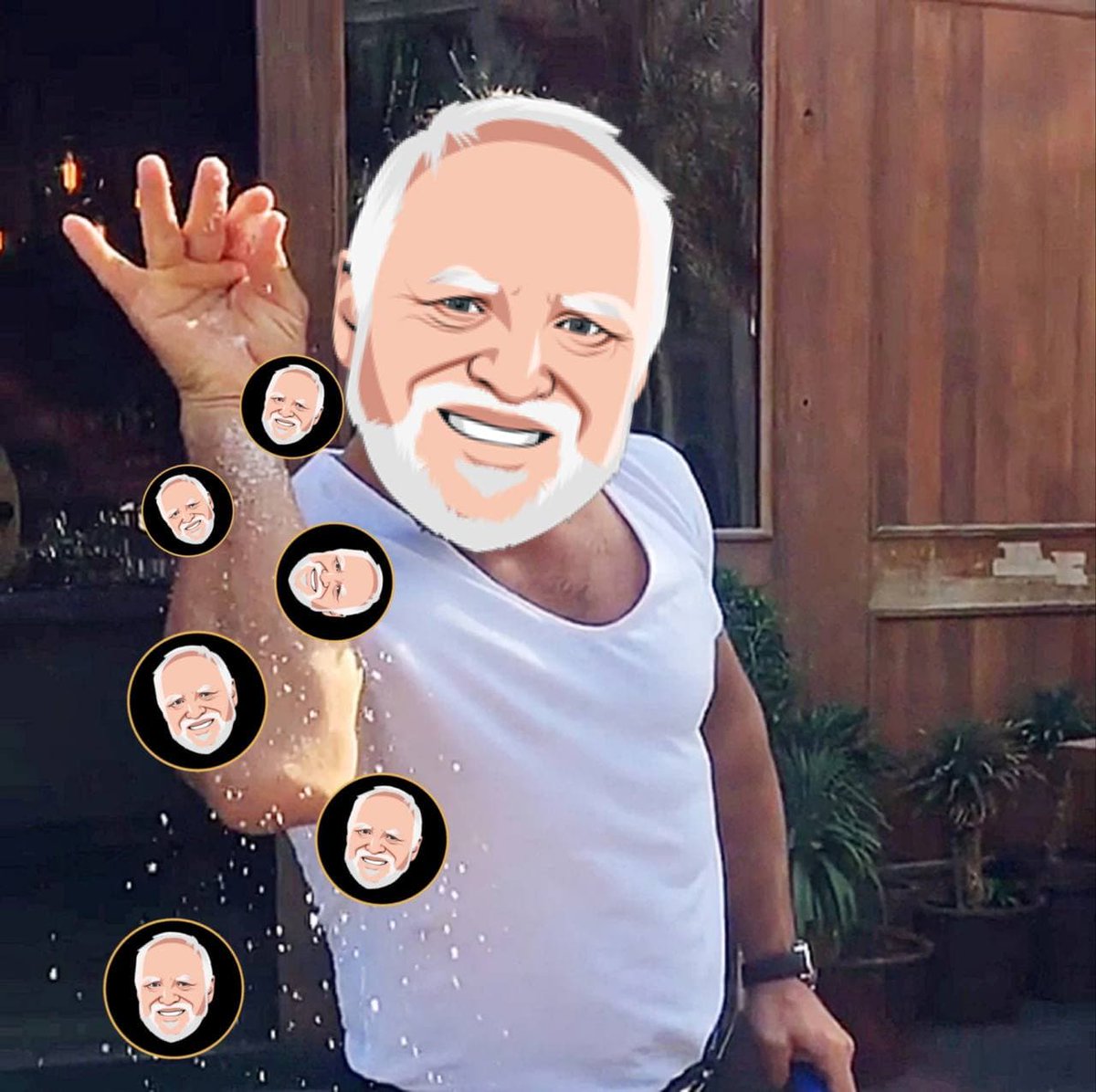 Currently working on Harold Merch guys! 

Lets hide the pain whilst wearing a T-shirt!

#memecoins #crypto