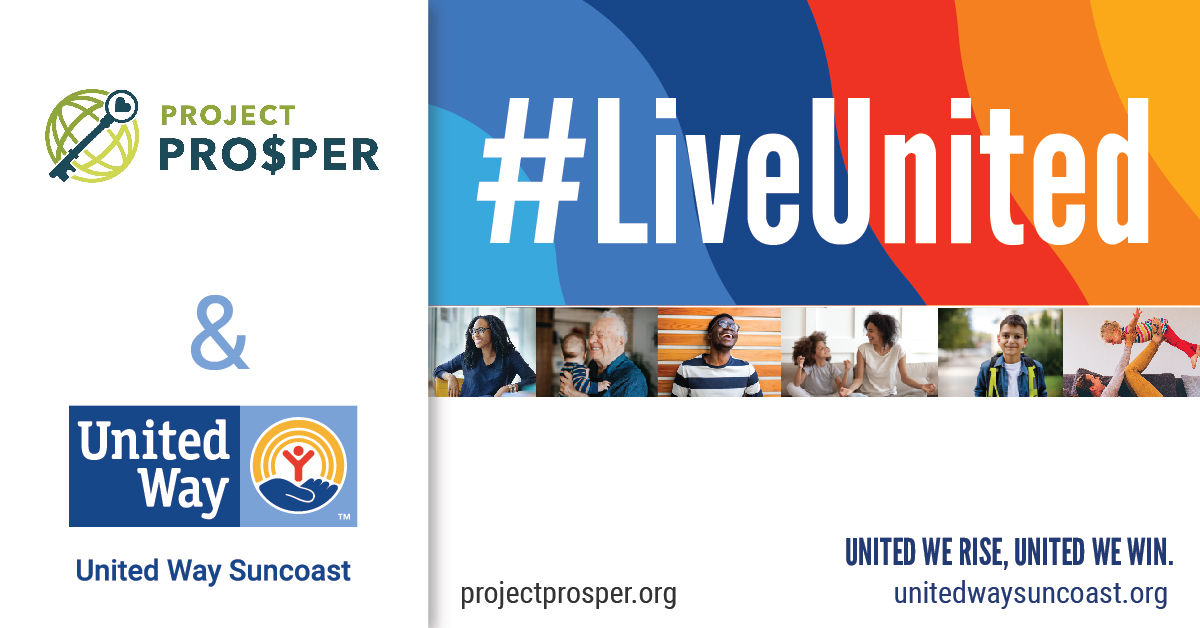 We are excited to partner with @UWSuncoast in lifting up our neighbors and improving opportunities in our community as we all #LIVEUNITED. The $11,000 grant we received from UWS will help us sustain our Financial Literacy program. #LiveUnited #UnitedWaySuncoast #FreedomToRise.