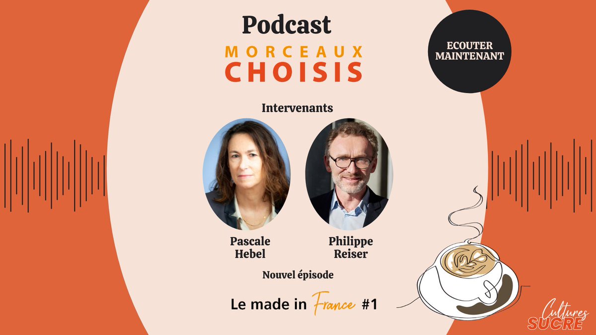 Cultures_sucre's tweet photo. 📣Cultures Sucre présente son nouveau #podcast dédié à la filière : #Morceauxchoisis. L'opportunité d'en savoir plus, en quelques minutes, sur notre belle filière, l'histoire du #sucre et sa place en 🇫🇷. 
👉Episode 1 sur le #MadeInFrance avec @PascaleHebel https://t.co/hPPud8gB1U https://t.co/6gaF1VFVNN