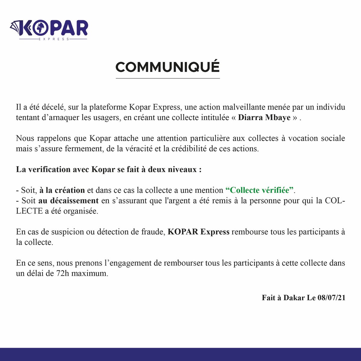 Kopar Express (@serignekopar) on Twitter photo 