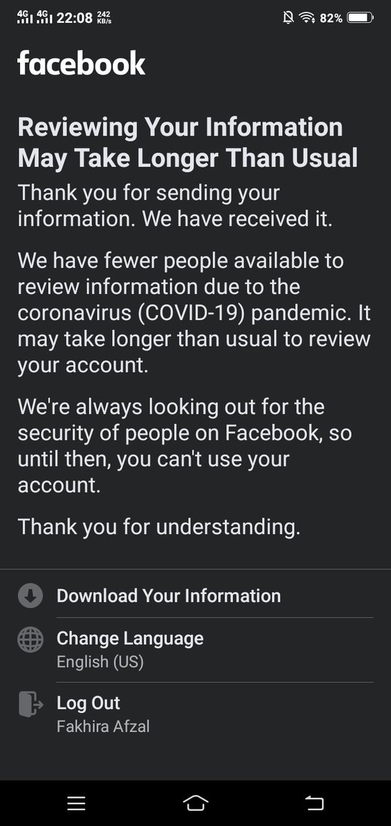 Fakhiraafzal_'s tweet photo. Lost My. Instagram and facebook accounts
Feeling too much sad ...
Account suspended ➡️
Due unfollow many adds & businesses pages on daily basis
@facebookapp
@Facebook #suspended my #Accont
I hate you @Facebook
#facebookdown #facebookads #FacebookLive #facebookhacked https://t.co/uzAhI63oYK