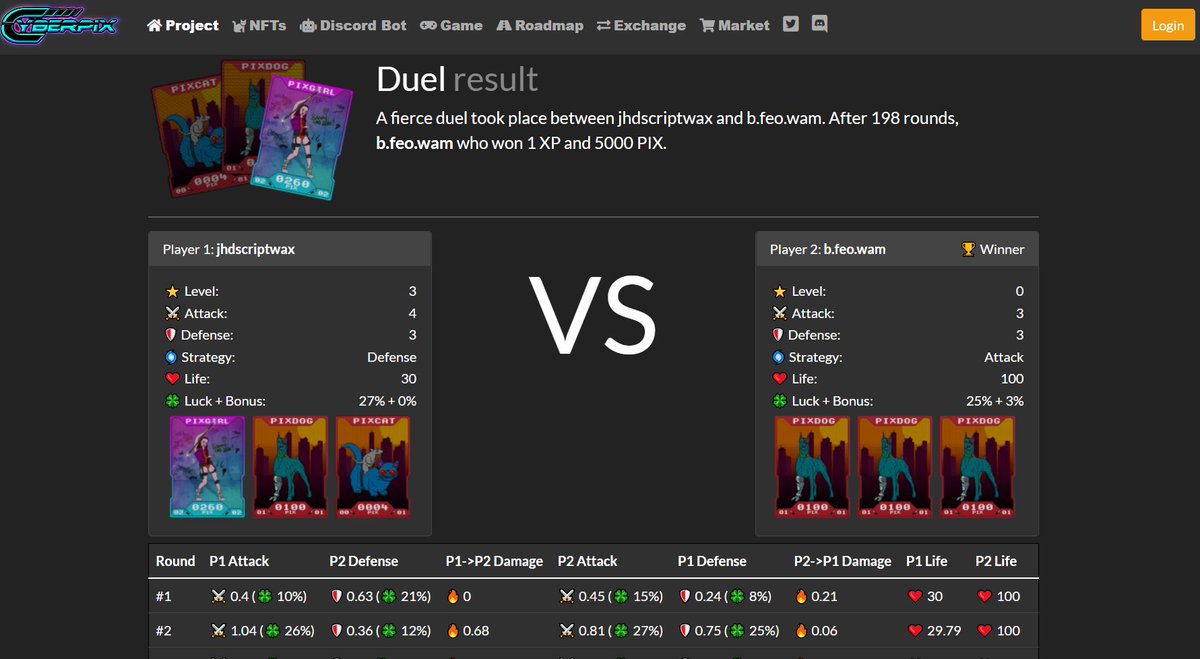 CyberpixN's tweet photo. Hello everyone, a very big update is coming soon 

     - the website
     - Profile with level and XP
     - associate discord account to #waxp account 
     - withdraw  
     - deposit 
     - burn pix 
     - duel game 

@RPLANETio 
#NFT 
@WAX_io
@SammySnake55
@NFTInsider_io https://t.co/5g7KJjiMb6