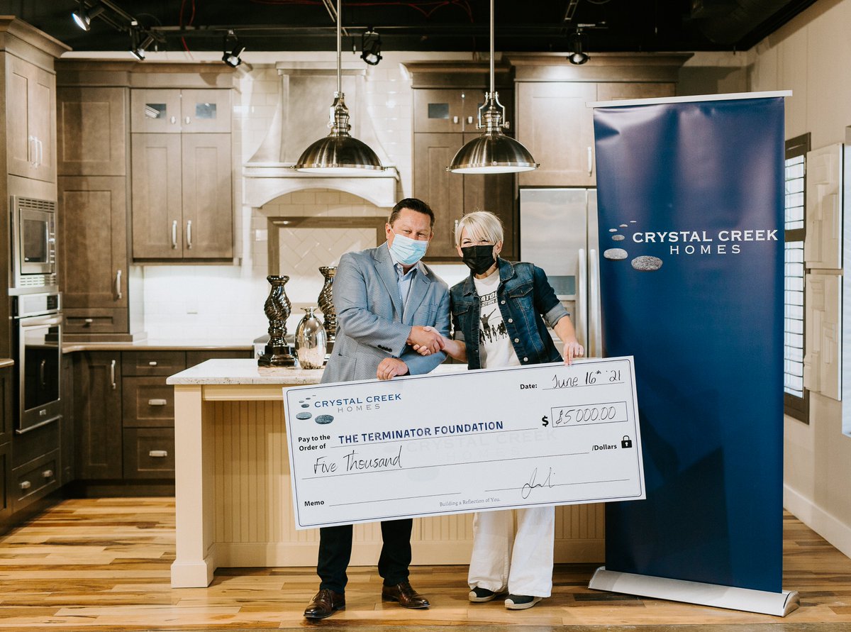 terminatorfdn's tweet photo. @CrystalCreekYYC is our official corporate sponsor (again) for the 2021 Annual 5km Run for Youth Addiction Awareness!!!
Justin and his team at Crystal Creek Homes have been huge supporters of ours for many years. THANK YOU!!! π #yyc #Calgary https://t.co/nEwu54gTQn