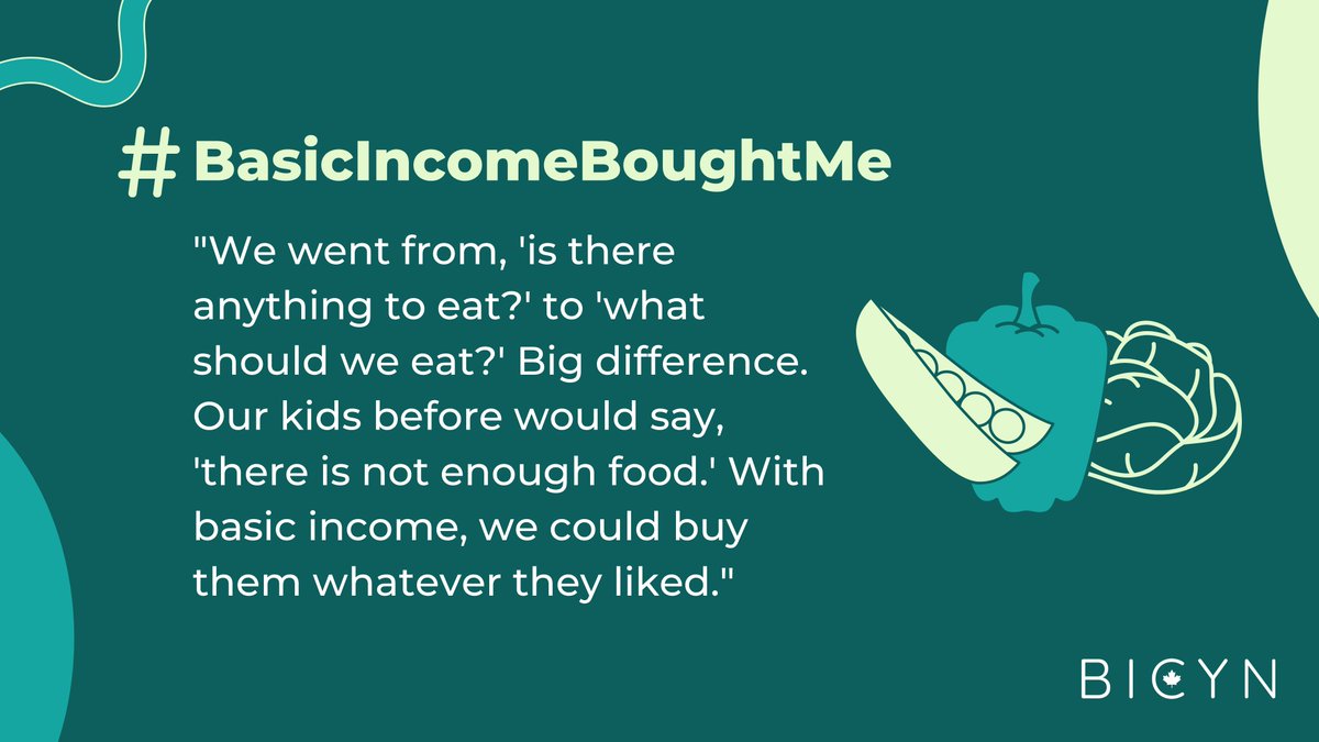 Today marks the end of our first week of #BasicIncomeBoughtMe. Like others we introduced this week, basic income offered this family food security, and the peace of mind that there would always be enough to go around.

Tune in next week - we've got many more stories to share!