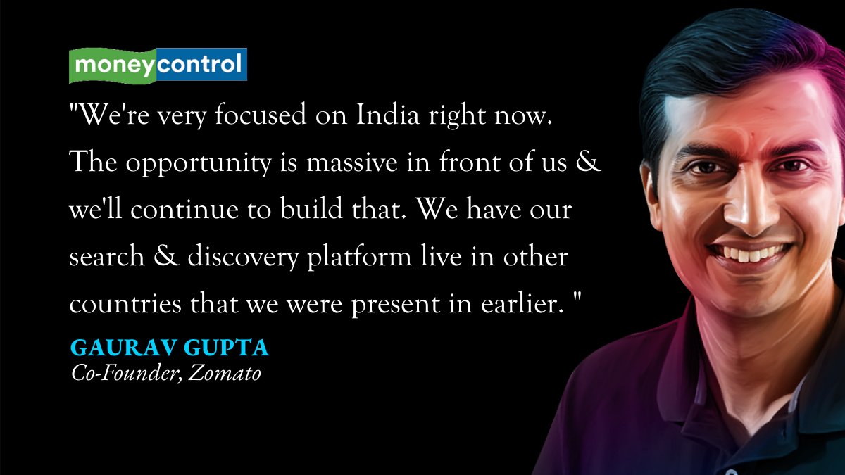 moneycontrolcom's tweet image. Read what Zomato co-founder, Gaurav Gupta, had to say to @chandrarsrikant, on #Zomato's much-anticipated public listing, its key challenges and future plans 👇

Read: moneycontrol.com/news/business/… 

#ZomatoIPO @zomato @grvgpta