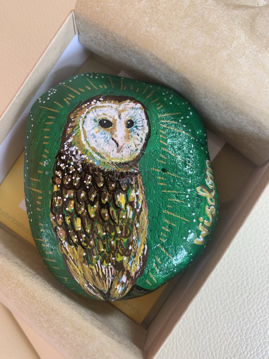Available now on <a href="/BritishCrafting/">BritishCraftHouse</a> Owl ‘Wisdom’ spirit animal energy stone thebritishcrafthouse.co.uk/product/owl-wi…
#pebbleart  #reiki #wisdom #owl #spiritanimal