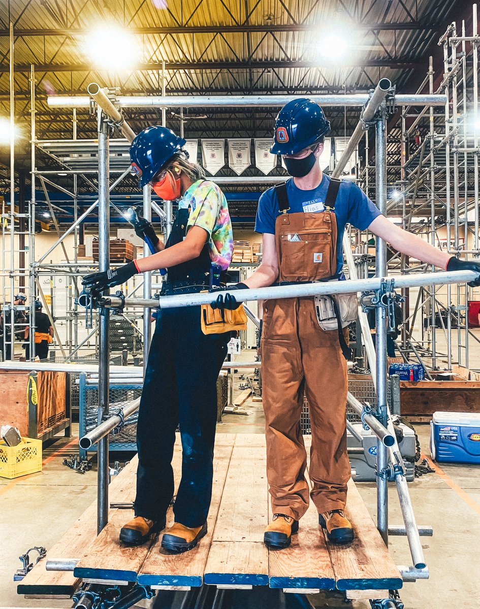 carpentersbc's tweet image. This week, participants of a UAPIC trades awareness program learned how to erect and dismantle different scaffold systems at our training centre in Delta.
#BCRCC, #Scaffolding, #WeBuildStrong