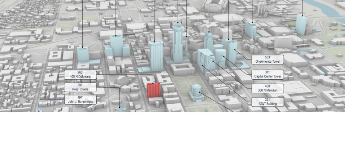 indyimby's tweet photo. More details of the proposed 23-story tower in downtown Indianapolis. Link here: https://t.co/6G5sGS0ois https://t.co/5FNA0apZzB