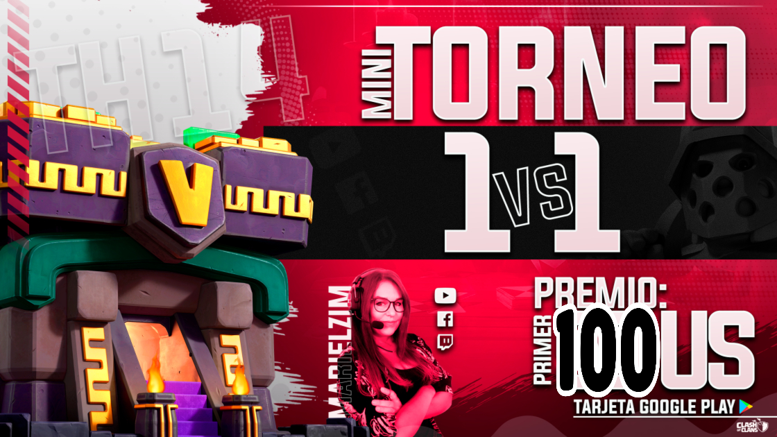 Preparado para este DOMINGO 11/7??🔥🔥
Patrocinadores pases VIP
Top 5 de Estrellas Pase VIP
el resto de los espacios se abre el clan al público!!!
1 vs 1 TH14!!! Premio $100🥳🔥🔥🔥🔥
⏰8pm Mex / 10pm Arg
facebook.com/MarielZim
twitch.tv/marielzim