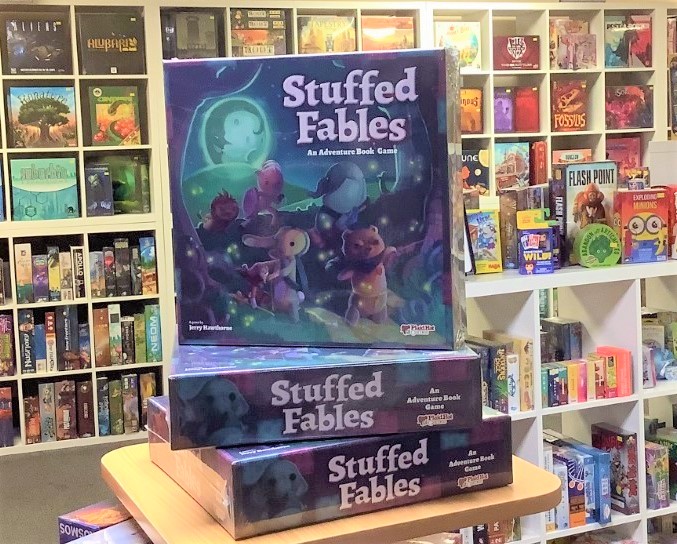 Stuffed Fables is back in stock!

Play as cute stuffed animals protecting your child from their nightmares in the first 'Adventure Book Game' from Plaid Hat Games.

Start your stuffed journey at the link in the description.

#norwichgaming #boardgames #norwichlgs #athenagames