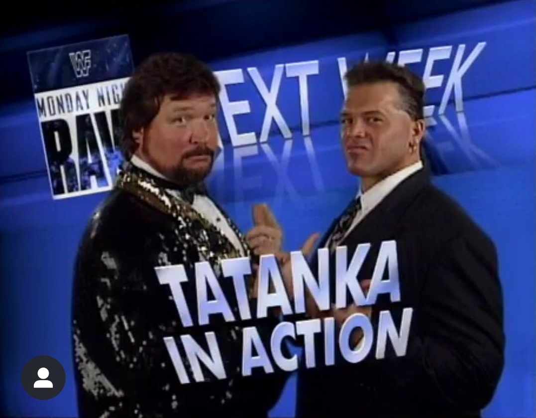 NativeTatanka's tweet photo. #FlashbackFriday 1994 #LexSoldOut @GenuineLexLuger 😆😆😆😁 With the @MDMTedDiBiase now currently at @WWENXT would be a great time for a Million Dollar Corporation Surprise! @WWE @WWEUniverse @WWENetwork #WWE #WWEUniverse #WWENetwork #NativeAmerican #Tatanka https://t.co/s7mZXC3ZYo