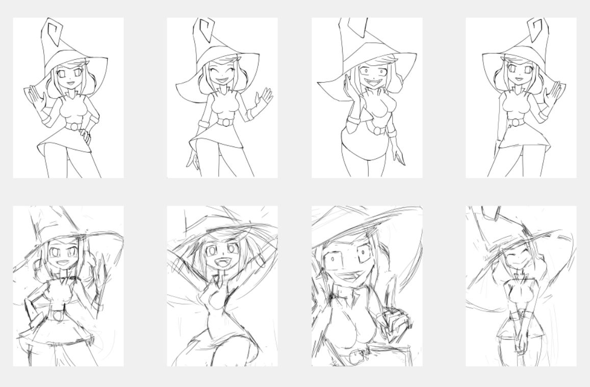 Yesterday I made these line art for some vignettes but when I was about to paint them they seemed very simple, so I made others for today, I hope to finish them 😆 
