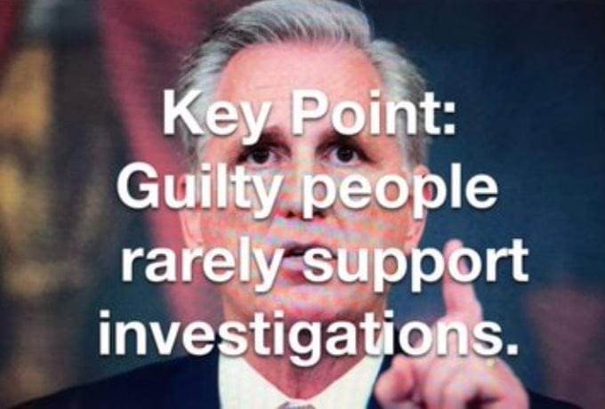 #FireMcCarthy Kevin McCarthy is covering up for his actions on January 6th, and covering up the actions of other Republicans too.