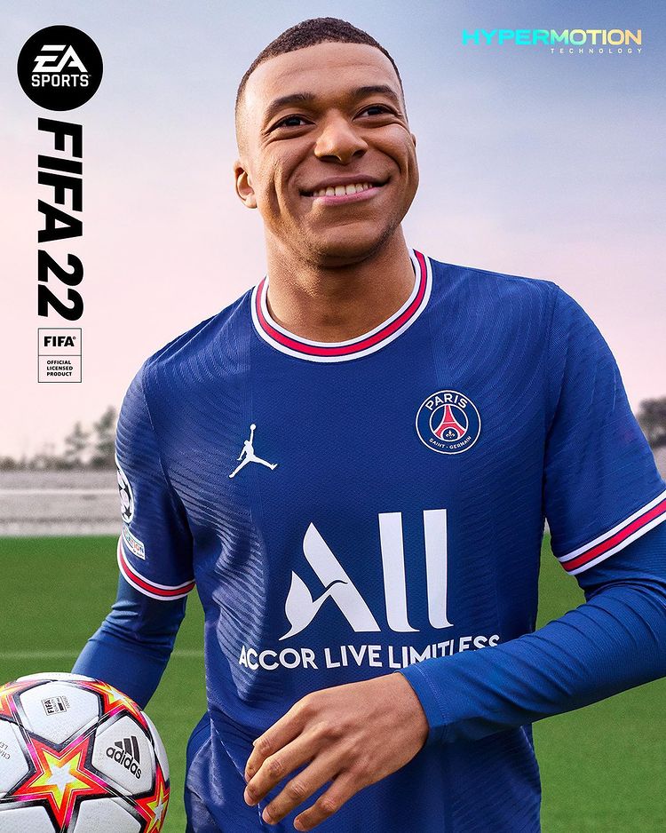 Kylian Mbappé sur la jaquette de FIFA 22

L'attaquant du PSG est présent sur la jaquette du jeu de football pour la deuxième année d'affilée ow.ly/GbDJ30rNmoZ