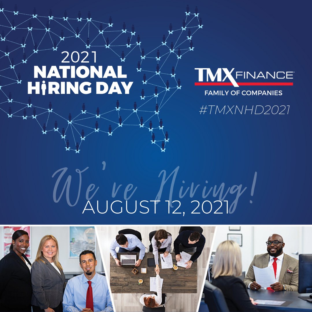 The countdown clock to #TMXNHD21 has officially begun! Join us for our biggest hiring event of the year on August 12th to meet with teams about our career opportunities and joining the #TMXFamily. Learn more at bit.ly/3yy5Z3Q