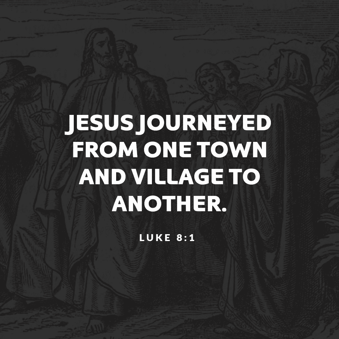 HBGDiocese's tweet photo. Jesus journeyed from one town and village to another. (Luke 8:1)

#Catholic #CatholicTwitter #DailyCatholic #DailyScripture #Scripture #Faith #DailyFaith #Luke https://t.co/QyAQd9FxgC