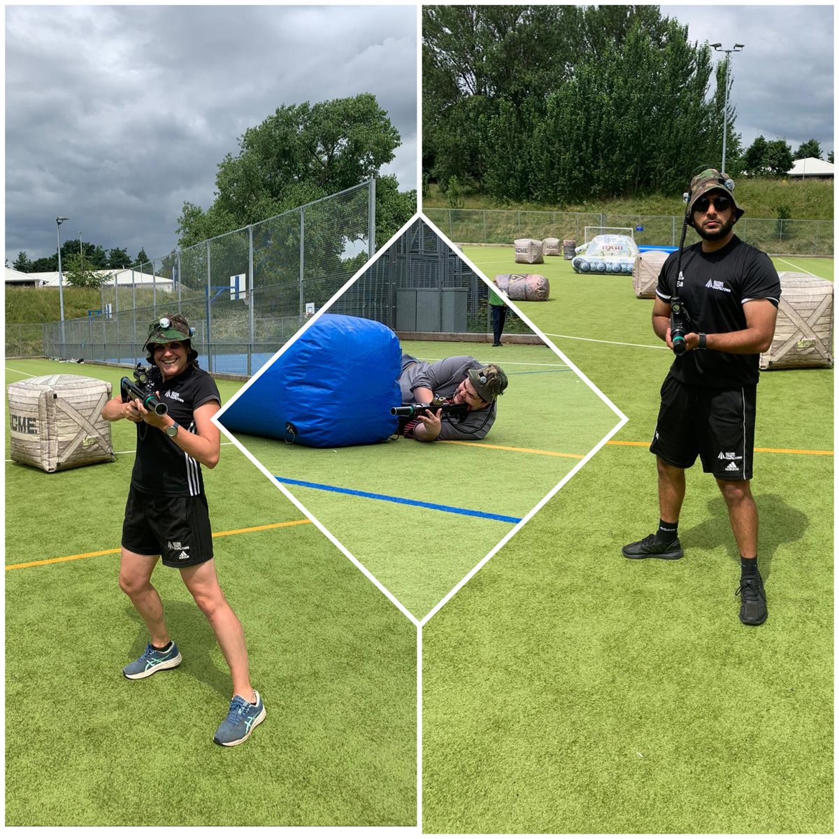 DTC_PE's tweet photo. What a FANTASTIC Recognition Expedition! Outdoor Laser-quest!

Not sure who enjoyed it more .... our @DixonsTC staff or students? 

#CelebrateSuccess #ClimbingOurMountain #FridayFun @DTCFrench https://t.co/8U8Fc0hb2S