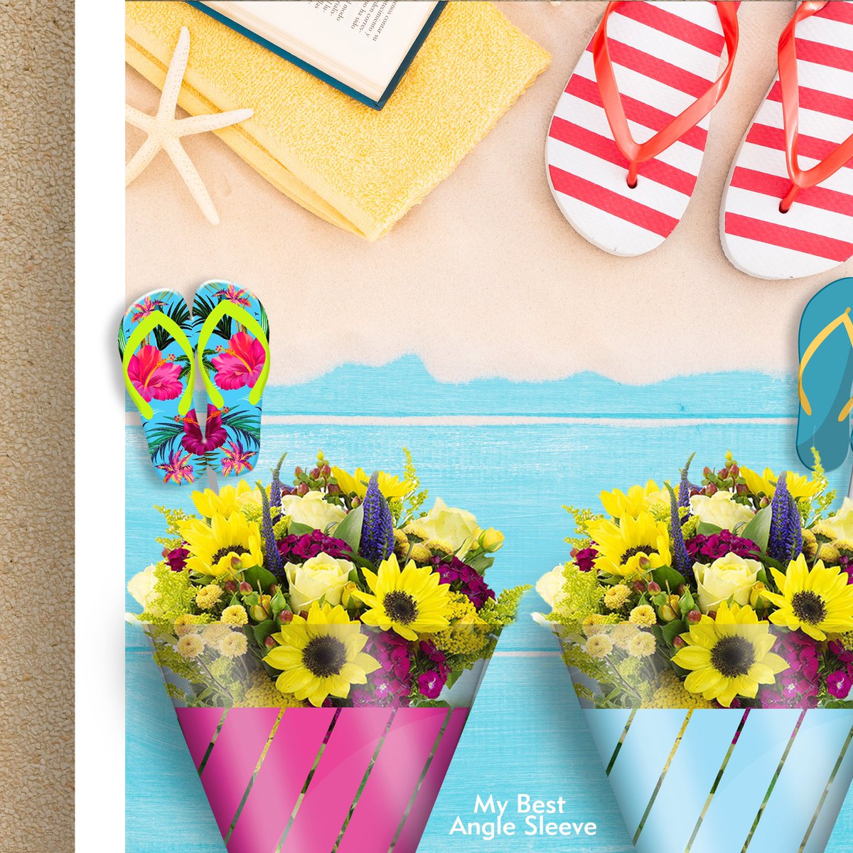 TemkinPPC's tweet photo. Some of the best memories are made in flip flops. 🩴

#summerflowers #floraldesign #floralpackaging #packaging #flexiblepackaging https://t.co/e1Ron5o0oC