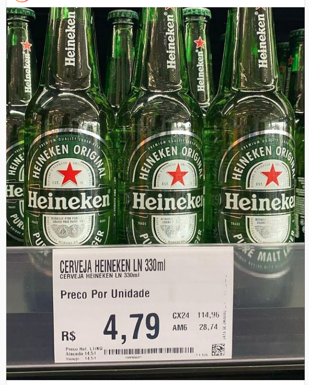 PmwPromos's tweet photo. Heineken 330ml
R$ 4,79
Assaí https://t.co/XrH99ZRRUr