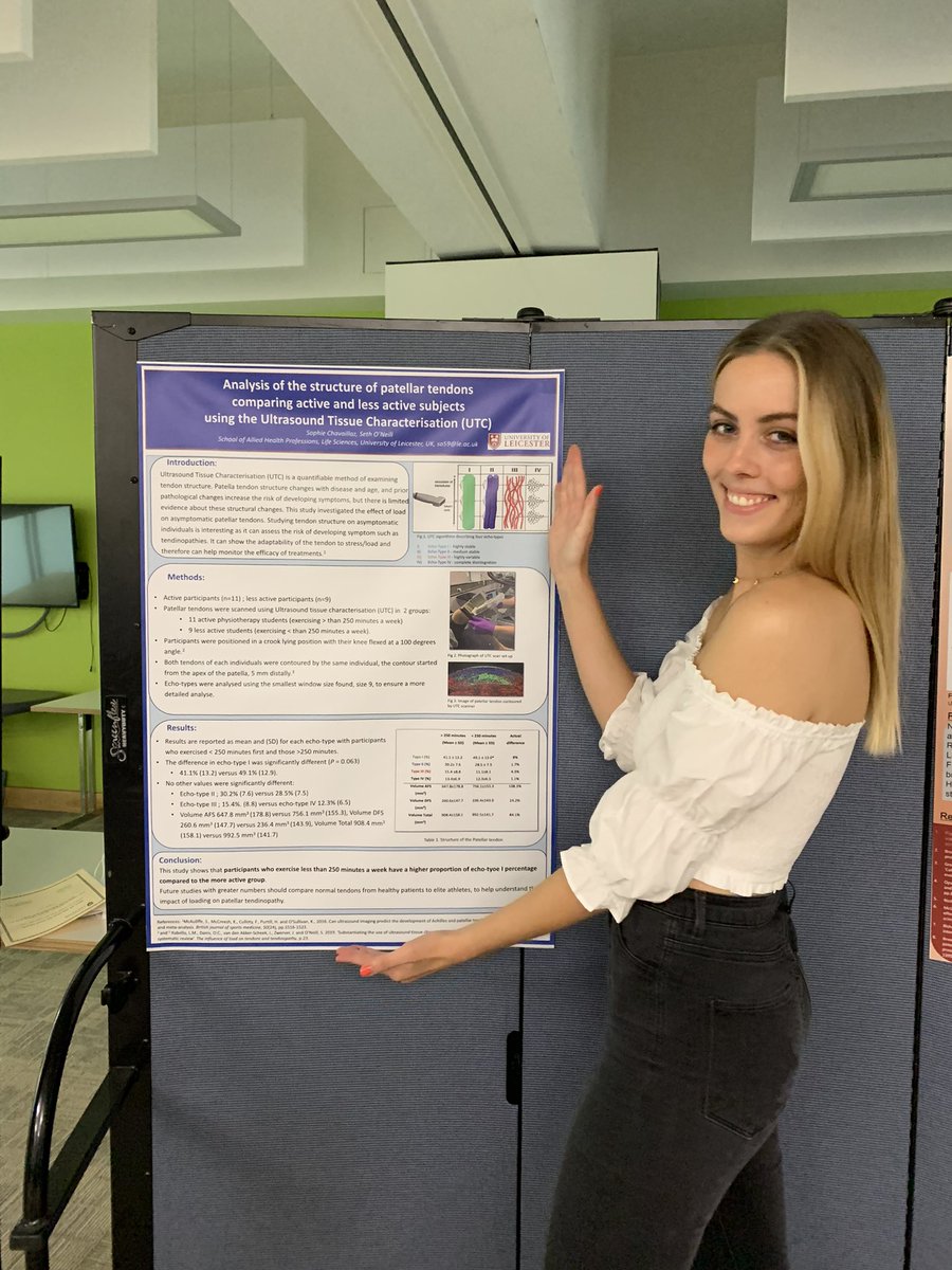 Last day as a physio student 👩🏼‍⚕️🏴󠁧󠁢󠁥󠁮󠁧󠁿 My dissertation on analysing the structure of patellar tendons using the UTC machine #ontothenextchapter 🇨🇭<a href="/UoLPhysio/">UoL Physio Society- Student account</a>
