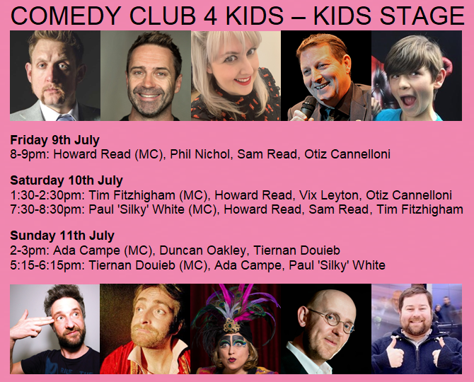 Cambridge! Come find us on the <a href="/CambFest/">CambridgeComedyFest</a> Kids Stage from 8pm tonight right through to Sunday!  cambridgecomedyfestival.com