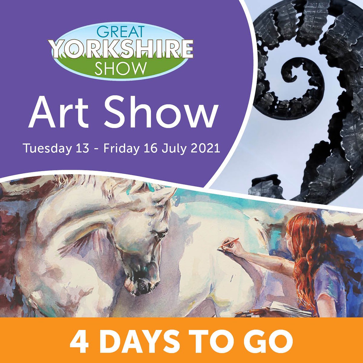 The art show lights are on ready for installing this weekend #4daystogo
#gys2021 #greatyorkshireshow 
#art #artists #artistatwork #oilpainting #sculpture #ceramics #artshow #art