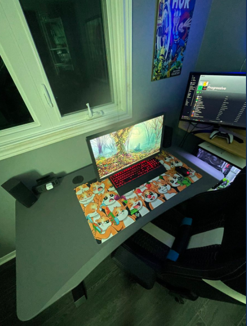 MojoDesk's tweet photo. Um can we all take a moment to appreciate this rockin' MojoDesk #happycustomer #desksetup
@jordan_goodlad
#gamingsetup #mojodesk #standingdesk #gameon #levelup #sitorstand #mojogamer #review #madeinusa #gamingdesk #officefurniture #quality #wellness #WFH https://t.co/syTqgrjLHS