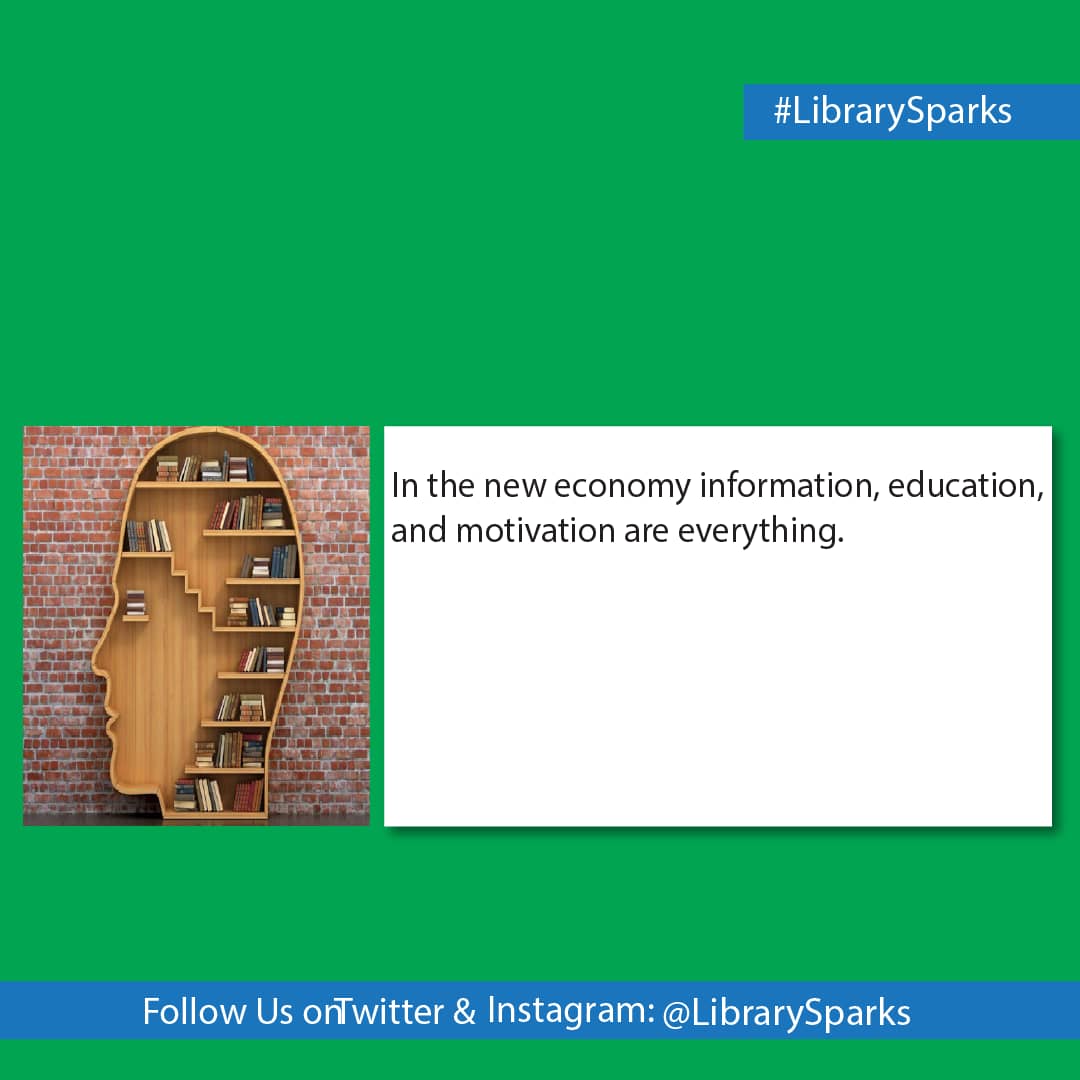 library_sparks's tweet image. Information to create knowledge is most valuable thing in corporate world.  

#LibrarySparks
@maktaba63 @bunge_tz @CloudsMediaLive @Wizara_HabariTZ @ummymwalimu @HKigwangalla