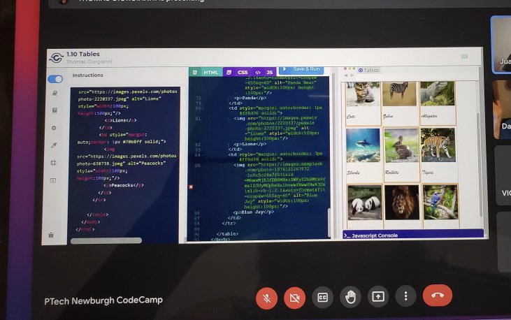 Summer melt? No way.
Summer skill up? You bet!

The <a href="/newburgh_ptech/">Newburgh Free Academy P-TECH</a> scholars are learning lots w/ the <a href="/CodeStreamDTX/">CodeStream Studios</a> virtual Code Camp ~ digging into HTML, JavaScript &amp; more! 💻

THIS is the @PTECHNETWORK! #WeArePTECH #codingbootcamp #summerofcode <a href="/HeidiRaiKraemer/">Heidi Kraemer</a> <a href="/GordonAmante/">Mary Amante Gordon</a>