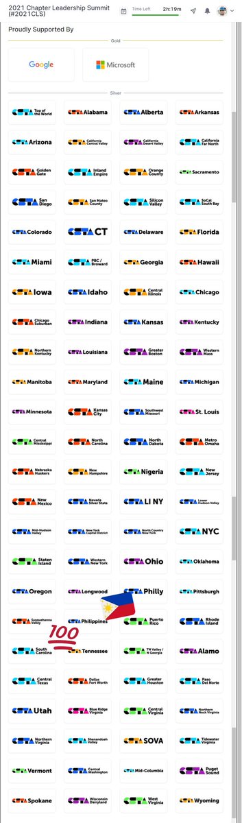 CSTA Philippines (@cstaphilippines) on Twitter photo #CSTAPhilippines reppin at <a href="/csteachersorg/">CS Teachers Association (CSTA)</a> #2021CLS.
Seeing that up there is β€οΈ #CSTAPhilippines reppin at <a href="/csteachersorg/">CS Teachers Association (CSTA)</a> #2021CLS.
Seeing that up there is β€οΈ
