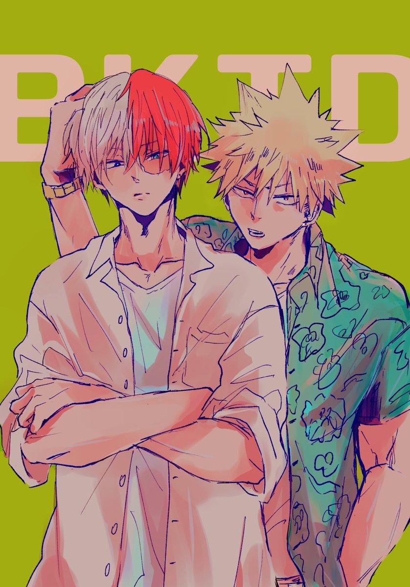 爆豪勝己 ,轟焦凍 「原作者によるBKTD  SHOCK💥🍰すごかった(乗り遅れ) 」|🧡えぬこ💙のイラスト