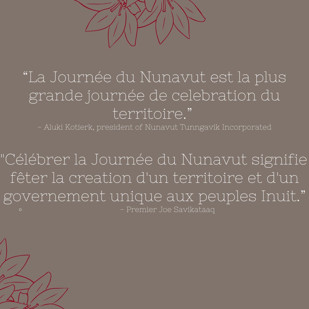 Happy Nunavut Day!  💫 Joyeuse Journée du Nunavut! 💫
— 
#NuDay2021 #NunavutDay