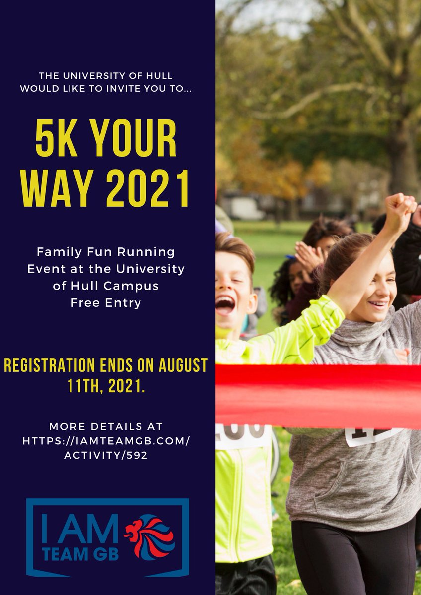 HullUniSport's tweet image. You can either run, jog, skip, walk or dance around the route and see the beautiful grounds on campus. 

There will also be a special guest from Team GB attending the event so make sure you don't miss it. 👟 

To reserve your ticket, click here 👉 ow.ly/NnJC50FpU7X