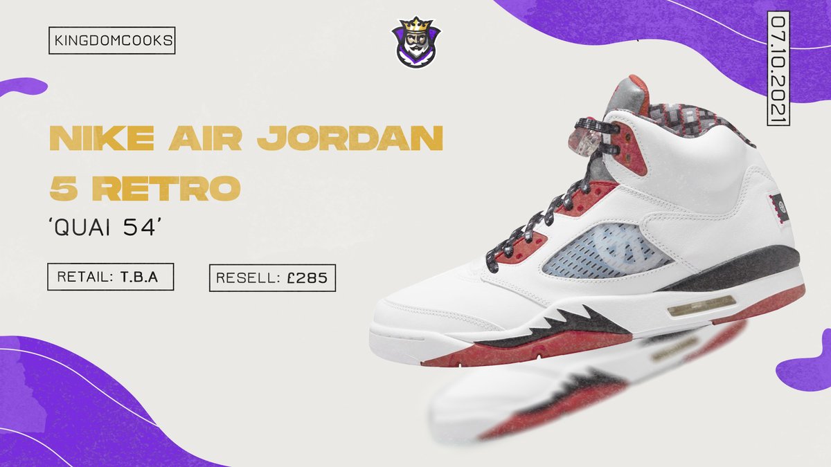 NIKE AIR JORDAN 5 RETRO
"QUAI 54"⚡

Add this ICE COLD to your collection!! Will you be going for this exclusive release? Let us know below &amp; we'll notify you!📩

RT+TAG+LIKE=surprise in your DMs