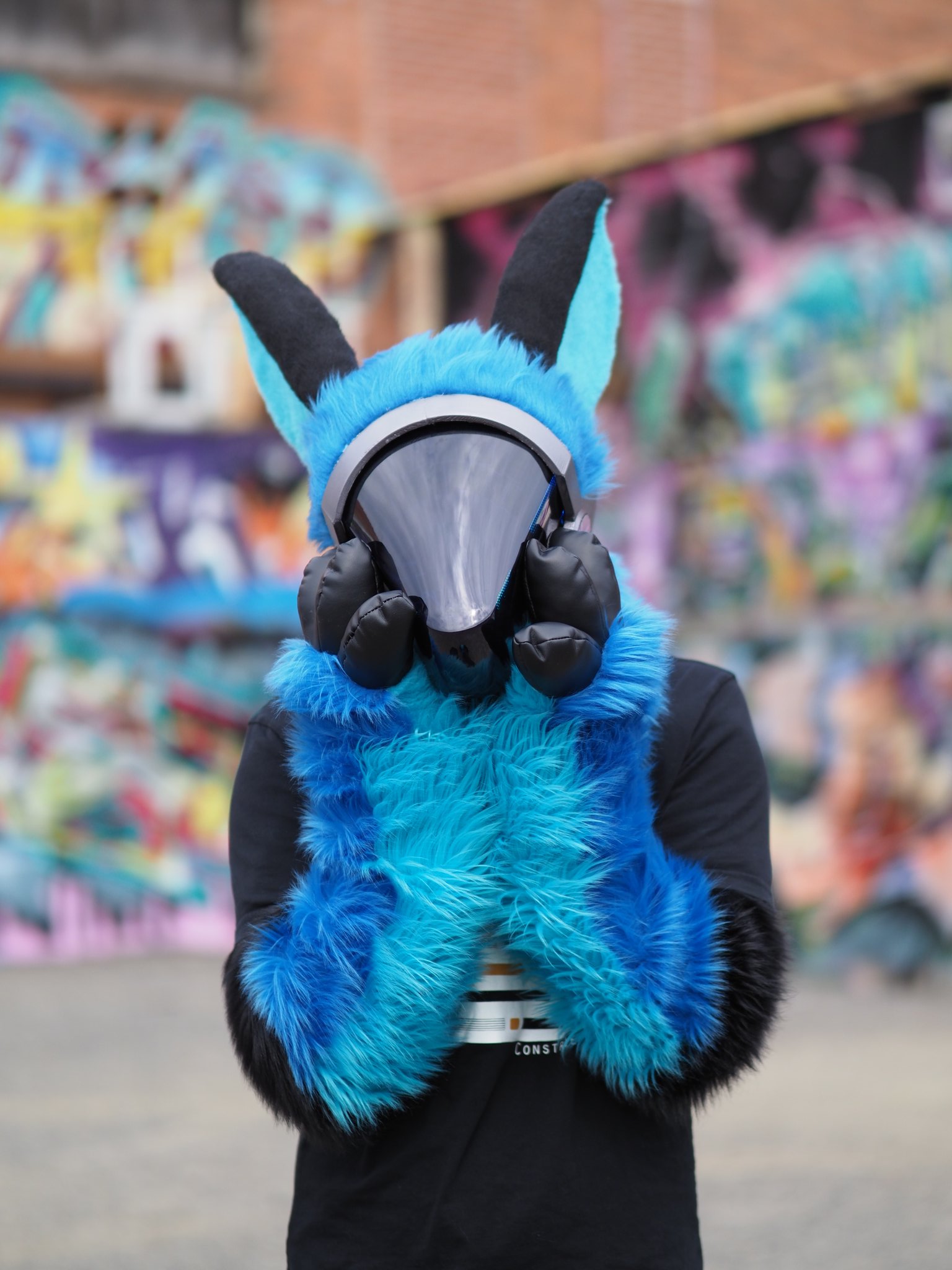 Protogen Fursuit Suit Up 