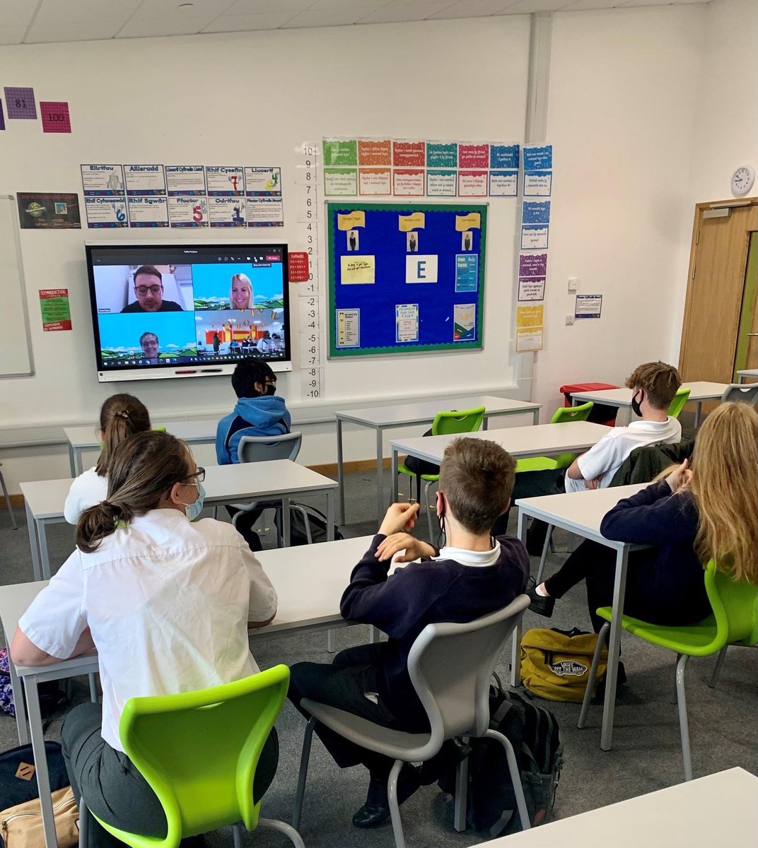 YsgolCaerElen's tweet photo. Thank you to @PuffinProduce for presenting a virtual session to our Ye 9 pupils discussing how Mathematics is used in the workplace, across a wide range of roles. It was an enriching experience and the pupils enjoyed seeing the opportunities available to them. https://t.co/30Gj3EnJww