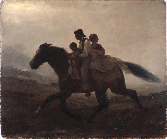 derickijohnson's tweet image. Twas ‘gainst the rules
For slaves to wed
Yet we
JumpedTheBroom

Master chose
To breed us
&amp;amp; our union
Faced sure doom

Now baying hounds
Are hunting us
Cuz we chose
To run

Chance
For #freedom
In this life
Is next to Slim&amp;amp;None

Regardless
Of the outcome
We live or die
As 1
#vss365