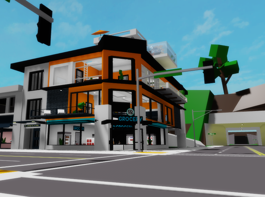 BROOKHAVEN TOWN ON BLOXBURG! (Roblox) 