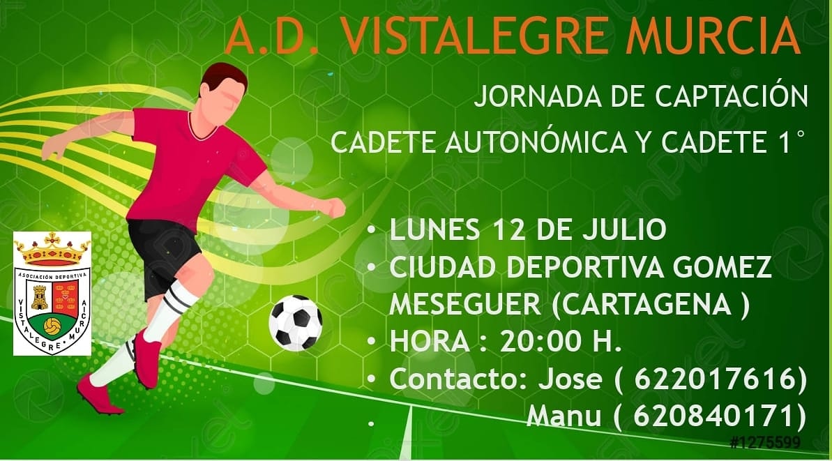 #Captación #verano2021☀️
Únete a <a href="/ADVistalegre/">AD VISTALEGRE MURCIA</a>